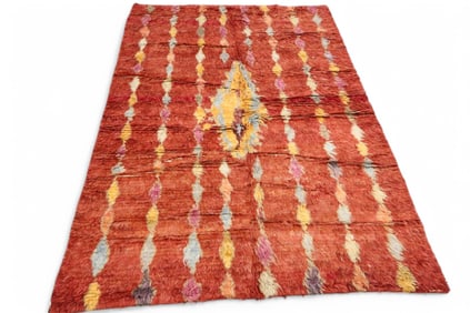 APPROX 6' 10" x 4' 11" MID CENTURY MODERN SHAG RUG