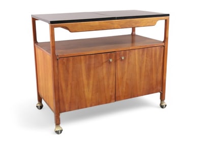 BROWN SALTMAN SERVING CART