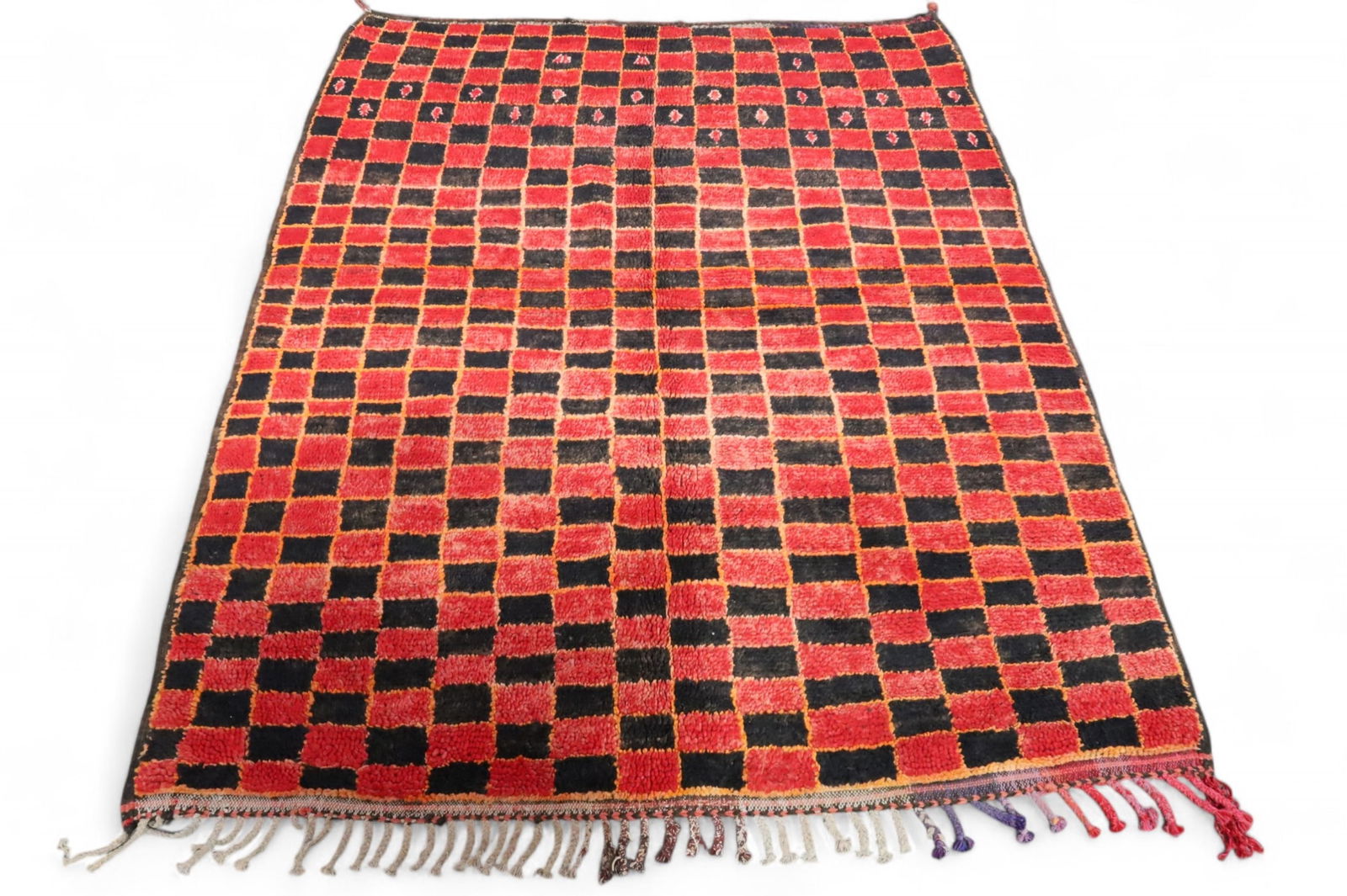 APPROX 5' 2" x 7' HANDMADE WOOL RUG (1 of 4)