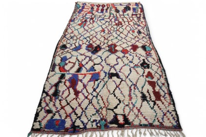 APPROX 8' 10" x 4' 7" MID CENTURY MODERN WOOL RUG