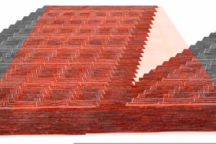 APPROX 9' 9" x 8' 3" MID CENTURY MODERN WOOL RUG