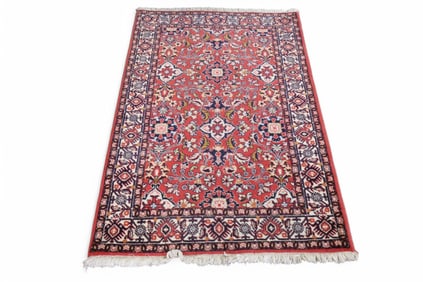 APPROX 4' 6" x 2' 10" HANDMADE WOOL RUG