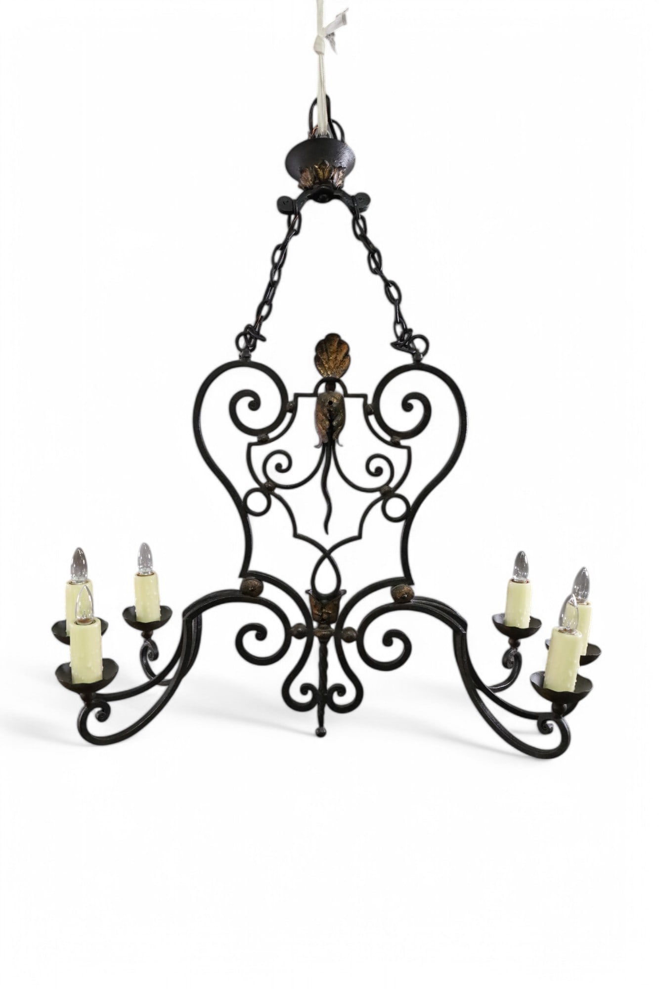 SPANISH STYLE IRON CHANDELIER (1 of 3)