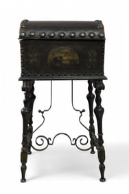 1920'S SPANISH LEATHER CHEST