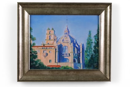 MISSION INN OIL PAINTING