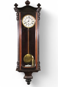VICTORIAN SINGLE WEIGHT WALL CLOCK