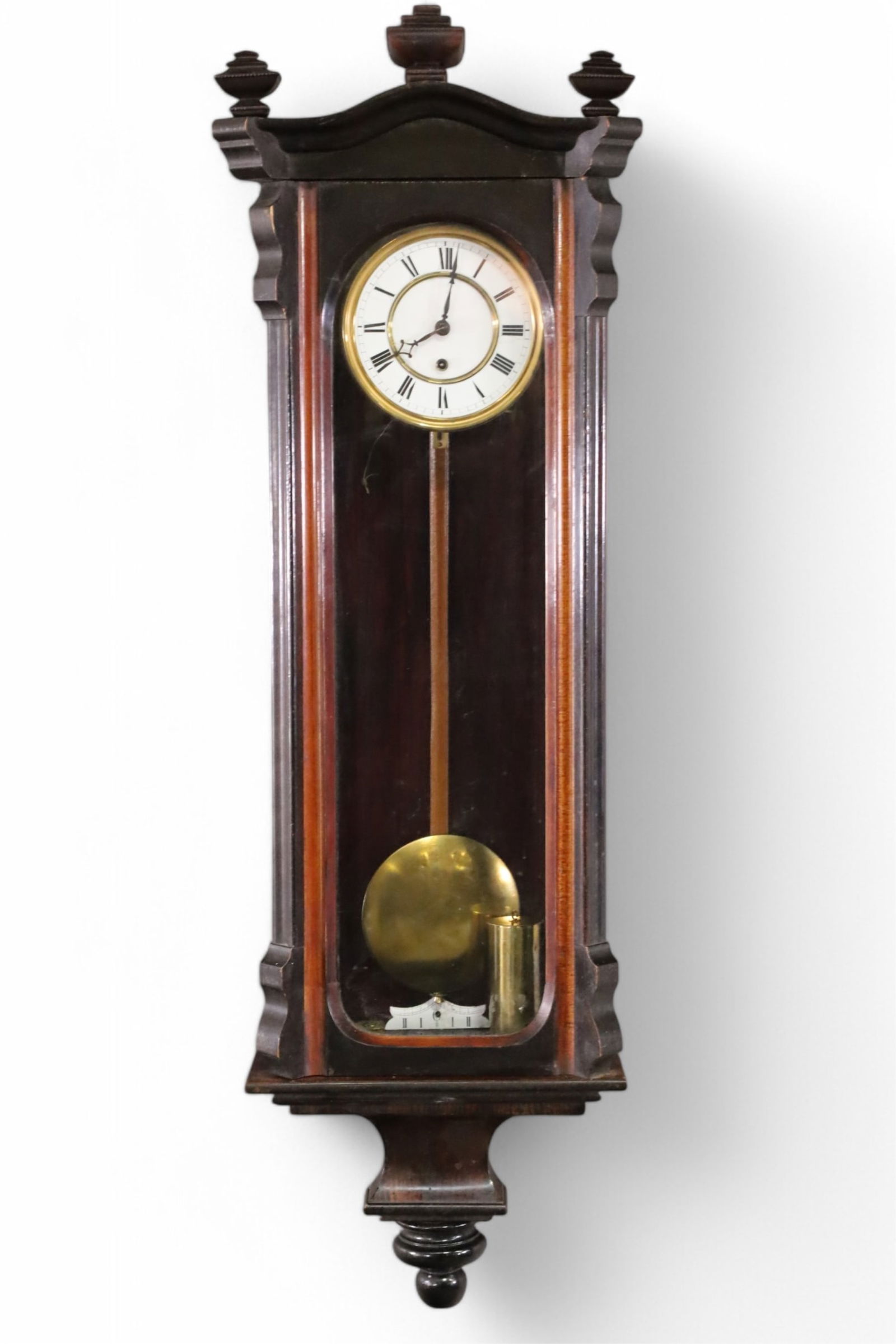 VICTORIAN SINGLE WEIGHT WALL CLOCK (1 of 6)