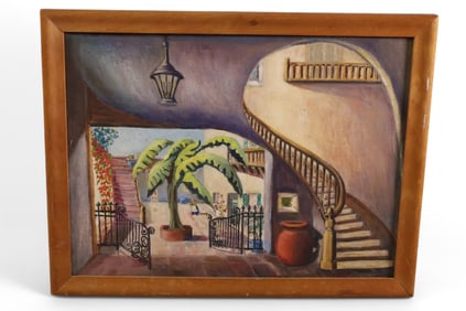 SMALL ANN RUTLEDGE NEW ORLEANS OIL PAINTING