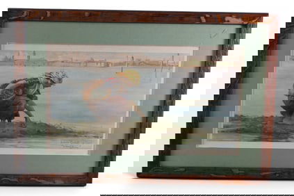 FRAMED VICTORIAN PRINT