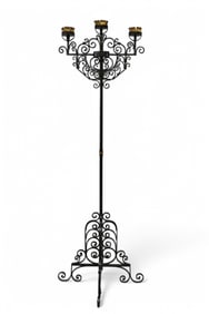 SPANISH STYLE IRON CANDELABRA