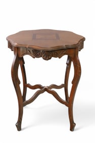 1920'S INLAID CENTER TABLE