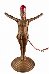 ART DECO LADY TABLE LAMP
