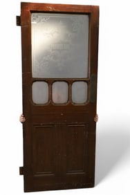 ANTIQUE "PRIVATE BAR" DOOR