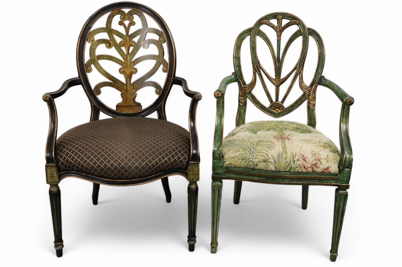 2 CONTEMPORARY PARLOR CHAIRS (1 of 3)
