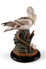 BONDIA BISQUE CRANE FIGURE