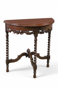 1920'S BARLEY TWIST SIDE TABLE