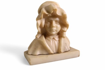 SMALL ALABASTER BUST