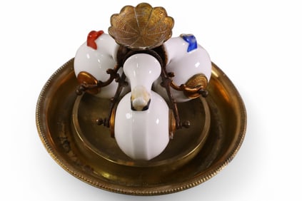 FRENCH TRIPLE INKWELL
