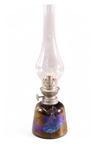 ART GLASS OIL LAMP