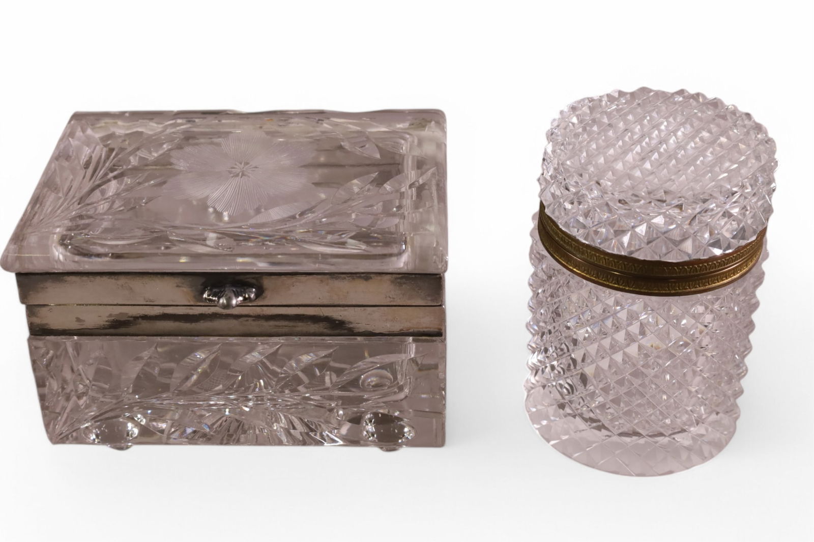 2 CRYSTAL DRESSER BOXES (1 of 2)