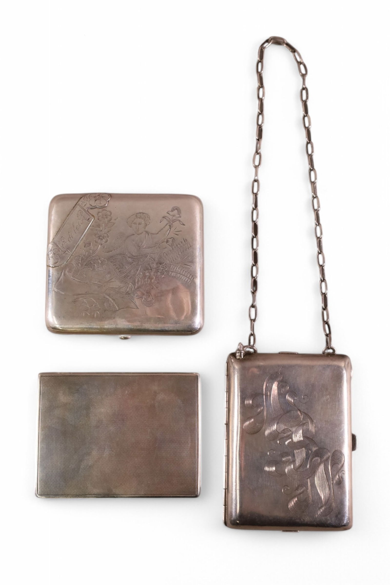 3 VICTORIAN SILVER CASES (1 of 8)