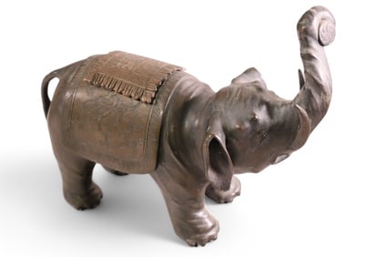 BRONZE ELEPHANT INCENSE BURNER