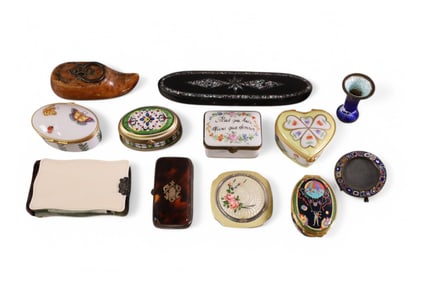 COLLECTION OF PILL BOXES