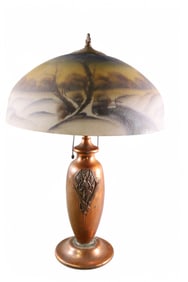 REVERSE PAINTED TABLE LAMP