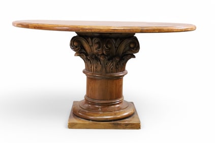 LARGE OAK DINING TABLE