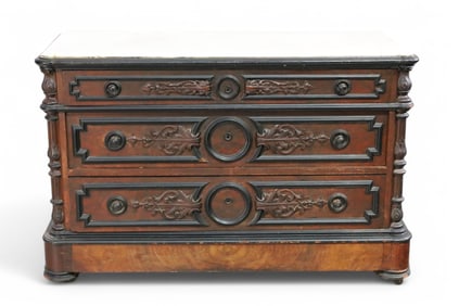 MARBLE TOP VICTORIAN DRESSER