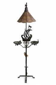 1920'S SPANISH IRON FLOOR LAMP