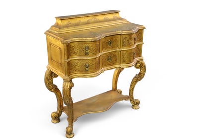 LOUIS XV STYLE GILT CABINET