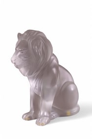 LALIQUE FRANCE BAMARA LION