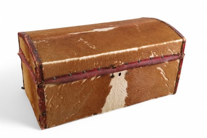 COWHIDE DOCUMENT BOX