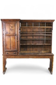 18TH CENTURY PRIMITIVE PINE CUPBOARD