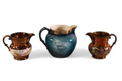 3 PIECES OF LUSTERWARE