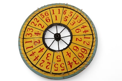 HAND PAINTED GAMING WHEEL