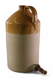 LARGE ANTIQUE STONEWARE DISPENSER
