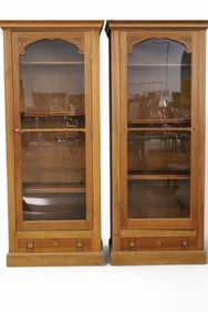 PAIR OF SINGLE DOOR SHOWCASES