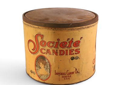 ANTIQUE CANDY TIN