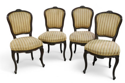 SET OF 4 FRENCH DINING CHAIRS