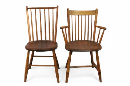 2 PRIMITIVE CHAIRS