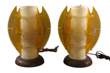 PAIR OF MID CENTURY MODERN TABLE LAMPS