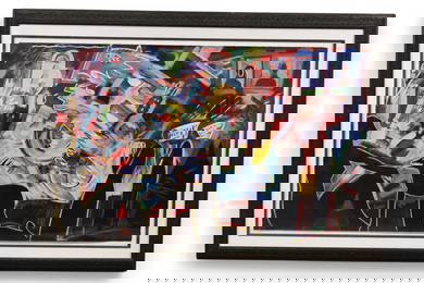 CARLOS ALMARAZ FRAMED SCREENPRINT