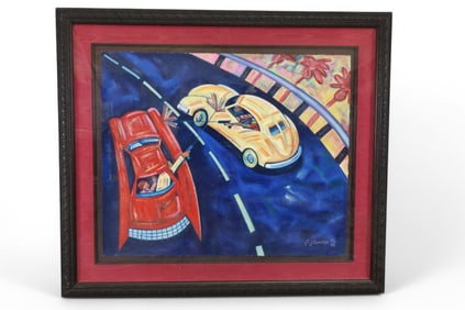 FRANK ROMERO FRAMED SILKSCREEN