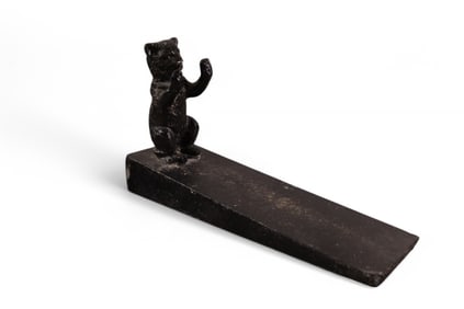 CAT CAST IRON DOORSTOP