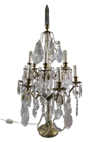 LARGE CRYSTAL PRISM TABLE LAMP