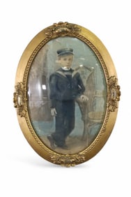 VICTORIAN BUBBLE PORTRAIT ON TIN