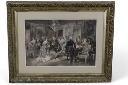 LARGE COLORED ENGRAVING