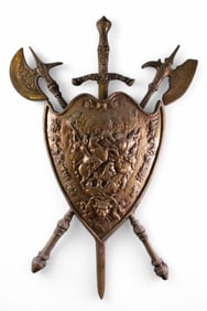 DECORATIVE ALUMINUM SPANISH STYLE CREST